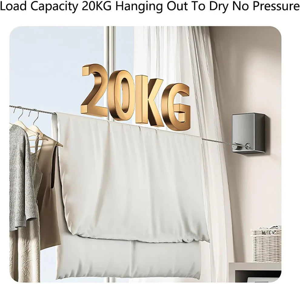 AL-KHAKI™Retractable and Invisible Clothesline