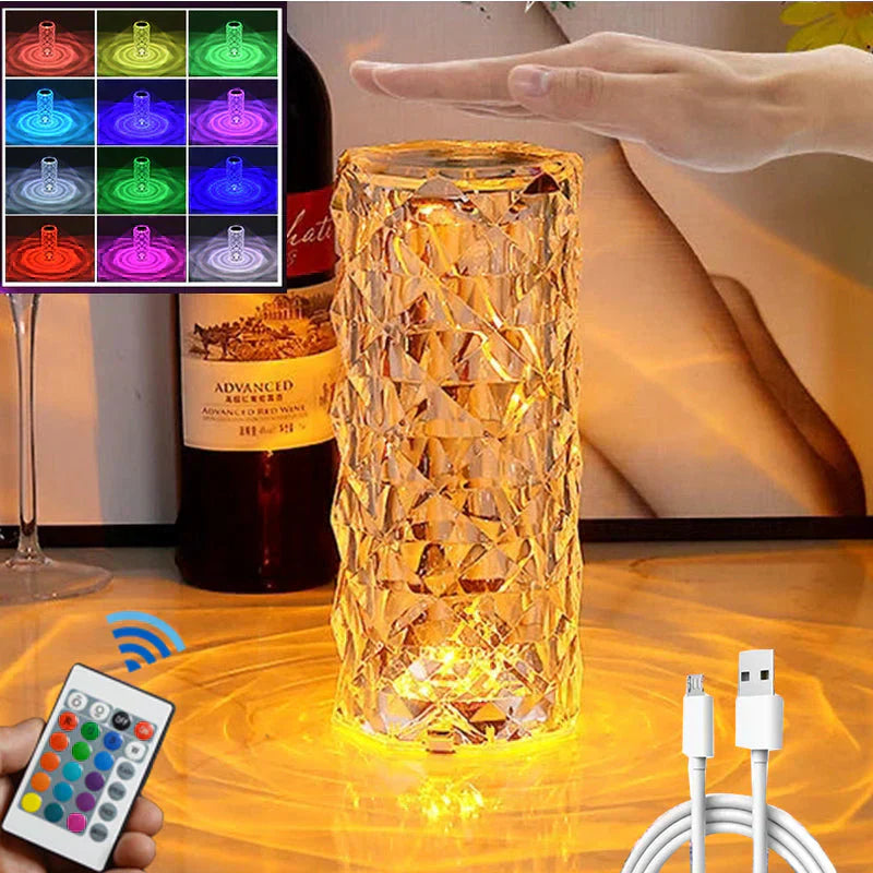 AL-KHAKI™LED Crystal Table Lamp